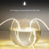 Bathroom mirror LED Round Frameless Wall-Mounted Smart Mirror Simple Vanity Mirror White Light High-Definition Explosion-Proof Silver Mirror with