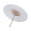 Cyrank Paper Parasol Umbrella,White Wedding Paper Umbrella,White Parasol Umbrella Chinese/Japanese Decorative Umbrella White DIY Painting Decorat