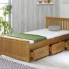 3'0 Single Mission Storage Bed in Honey with 3 Drawer Storage