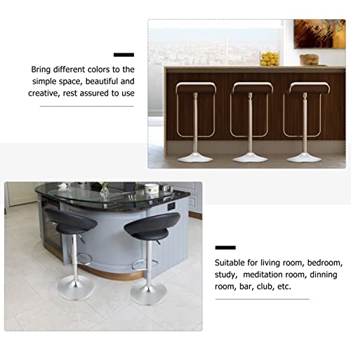 BESPORTBLE Bar Stool Chair Base Replacement for Office/Desk/Swivel/Bar Chair, 15 Inch Heavy Duty Metal Leg Bar Stool Round Base Replacement Parts