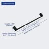 DIRITIMETA Chrome Plating Towel Bar, Zinc and Aluminum Wall Mounted Towel Rack for Bathroom, Bathroom Towel Holder, Bathroom Accessories (AUS1000