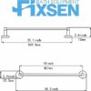 Fixsen 18-inch Gold Single Towel Bar Towel Rack Hand Towel Holder Stainless Steel and Zinc Alloy 1pc for Kitchen and Bathroom Wall Mount Heavy Du