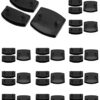 QWORK® 36 Pcs Plastic Bed Slat Caps, Side and Center Bed Slats Holders Replacement for Single, Double and King Size Beds (55mm x 9mm Inside)
