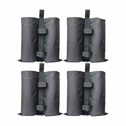 RIOGOO 4 Pack Gazebo Sand Weights Industrial Grade Heavy Duty Double-Stitched Sand Weight Bags, Leg Weights for Pop up Canopy Tent Sun Shades, Um