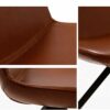 WALNUT Dining Chair，Dining Table Room for Small Spaces Kitchen Table and Chairs for Chairs Home Furnitur Leather Soft Bag Back Study