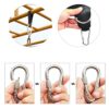 acdokuk 2 Pcs 250 mm Swing Hanging Straps Kit, with 2 Pcs 50 mm Carabiner, Adjustable Hammock Straps, Hammock Straps Holds Up to 200KG, Tree Swin