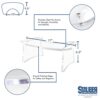 STAUBER Best Potty Stool - Squatting Toilet Stool (Clear Acrylic, Unassembled)