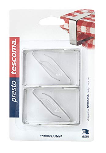 Tescoma "Presto Stainless Steel Tablecloth Clip, Assorted, 4-Piece