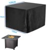 XZGm Outdoor Garden Furniture Cover Waterproof, UV Resistant 420D Heavy Duty Oxford Fabric for Outdoor Rectangular Sofa Table and Chairs, Black (