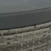 WODMB Garden Bed with Parasol Poly Rattan Outdoor Patio Daybed Sun Bathing (Color : A, Size : One size)