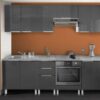 Berlioz Creations CP4HG One door wall kitchen cabinet High Gloss Grey 40 x 34 x 70 cm
