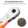 Ratchet Wrench, PH2 Phillips Magnetic Screwdriver, Mini Ratcheting Screwdriver with 1/4" Drive High Torque Offset Reversible Mini Ratcheting Offs