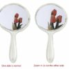 SKY Creation Makeup Hand Mirror, Double-Sided Handheld Mirror 1X/3X Magnifying Mirror with Handle, Wall mounted Mirror, (Crystal Clear) 5.7" X 10