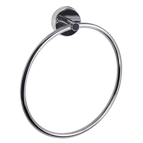 Kapitan Stainless Steel Towel Ring 6.70 inches/ 17 cm, 3M Self Adhesive or Screws Mounting, Polished Finish,Made in EU, 20 Years Warranty