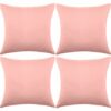 4 Pack Decorative Outdoor Waterproof Throw Pillow Covers, Square Patio Balcony Garden Waterproof Cushion Case, PU Coating Pillow Shell for Couch,