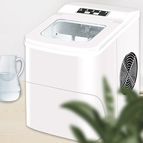 RJJ Small Household Ice Maker Literary Fresh White Dormitory Mini 15kg Ice Cube Maker Home Party Ice Maker