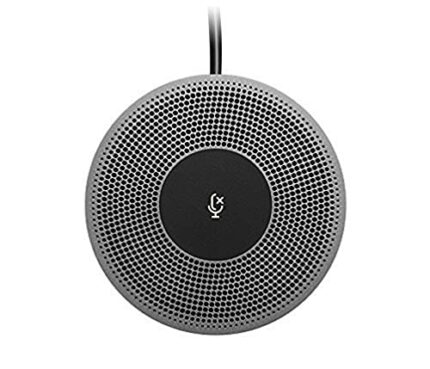Logitech Expansion Mic for MeetUp, Plug-and-Play, Indicator Lights, Microphone Type Mono, Wideband, Noise Canceling, PC/Mac/Laptop/Macbook/Tablet