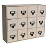 Artemio Unfinished Wooden Drawer Cabinet with Metal Handles 41.5 cm 32.5 cm x 11 cm