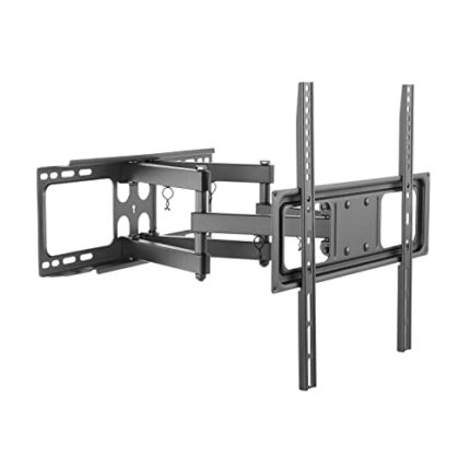 Intec brackets Double arm TV wall mount bracket for TVs 37-60". Extendable arm, adjustable Tilt, Swivel and post installation levelling. Heavy Du