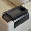 Meistar Sofa Tray w/Anti-Slip Base and Couch Cup Holder. Remote Control, Coffee Table and Cellphone Organizer. Portable Side Arm Rest Table w/Dra