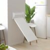 MFLASMF Folding Table Wall Mounted Table, Drop-Leaf Floating Kitchen Dining Table Desk Wall Hanging Side Table, for Small Spaces Home Workstation