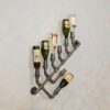 Wine rack Iron Water Pipe Wall Shelf Retro Industrial Style Wall-mounted Wine Rack Wine Cooler Creative Wine Shelf Wine Rack