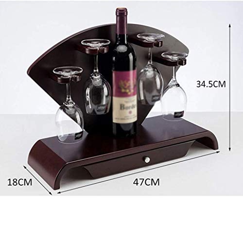 CZDYUF European Style Wood Wine Rack, Wine Glass Rack Wine Bottle Rack Display Stand Creative Decorations