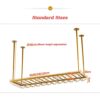 EYLINK Ceiling Decorative Wine Rack Retro Ceiling Rack Upside Down Hanger Suitable for Living Room Dining Room Bar Counter Rack Flower Pot Displa