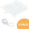 8 Pack Under Couch Toy Blocker-Adjustable Clear Under Bed Blocker for Pets,Stop Things from Going Under Couch Sofa Bed and Other Furniture,(15.74