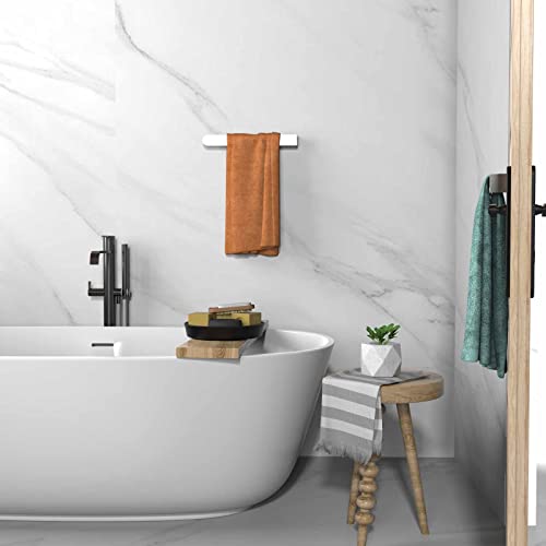 Towel Rail No Drilling Bathroom Towel Rail Self-Adhesive Wall Mounted Towel Holder Made of 304 Brushed Stainless Steel for Bathroom & Kitchen, Ru