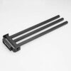 RSOCHS Rotating Towel Rack - Bathroom Rack Activity Towel Bar（Black）