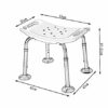 Bath Stools,Shower Chairs Bathroom Stools Hygiene and Personal for Elderly Person Disabled Person Pregnant Woman,Maximum Load 150Kg with Non-Slip
