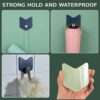 FANTESI 4PCS Self Adhesive Hooks Heavy Duty Hanger Sticky Wall Hooks, Adhesive Door Hooks, Coat Hooks, Anti-Rust Waterproof Sticky Hooks, Towel H