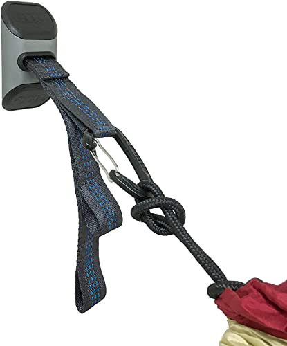 ENO Deluxe Hammock Hanging Kit Colour Charcoal Hang Your Hammock Indoors Anodised Alloy High Tenacity Polyfillament Webbing Adjustable Suspension