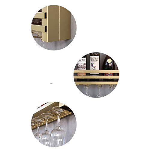 PIBM Stylish Simplicity Wine Shelf European Wrought Iron Wine Rack, Wall Hanging Wine Rack, Creative Restaurant Decoration Wine Cabinet, White ,