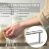 Bathroom Towel Holder Set,HOMGEN Self Adhesive Towel Rail Set Stainless Steel Bath Towel Rail Set No Drilling Hand Towel Rack With a Toilet Paper