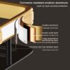 Toilet Rack Bathroom Over The Toilet, Gold Aviation Aluminum Bathroom Storage Organizer Toilet Shelves for organizing Paper With Towel Rack