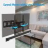 Soundbar Mount Kit for Sonos Playbar TV Mount, Adjustable Mounting Bracket for Sonos Playbar Mount Bracket Sound Bar Mount Under TV or Above TV