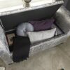 Verona Crushed Velvet Window Seat (Grey)