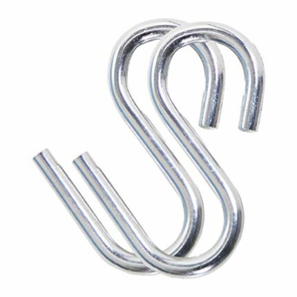 MOVKZACV 2pcs Stainless Steel Fishing Hiking Hammock Hook S Shaped Hanging Hooks Heavy Duty Utility Hooks Thickness Hammock Hanging S Hooks
