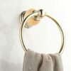 RAKUTE Bathroom Light Luxury Golden Stainless Steel Towel Ring, Towel Hanger Holder, Towel Rack, Towel Rail Bathroom Ring