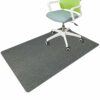 SHACOS Office Chair Mat for Hardwood Floors, 47" x 35" Non Slip Desk Chair Mat Floor Carpet Protector Mat for Home Office Rolling Chairs, Dark Gr