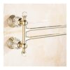 HIGOH Towel Racks,Towel Holder Towel Rail for Bathroom, Finish Rotating Towel Bar Clothes Hanger, Crystal Towel Holder, Wall Mounted Towel Hanger