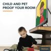 MAHARA Universal TV Straps Child Safety - TV Safety Straps Secure TVs up to 80kg, Compatible with All TVs with VESA Fixing Holes - Securely Attac