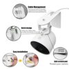 360 Degree Flexible Adjustment Wall Mount Holder Compatible with Google Nest Cam 2nd Generation,Metal Outdoor Wall Bracket Mounting Kit Camera Ac