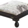 Gablemere 3 Position Footstool-Mahogany, 30.5 x 30.5 x 20 cm