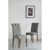 A&B Home Dining Chair, Rubberwood, Dim Gray