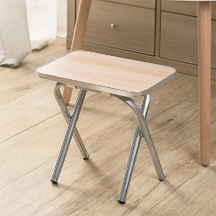 BHVXW Household Folding Wood Stools Bath Bench Stool Changing Shoes Stool Fishing Chair Furniture
