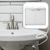 Stella Trading Smash Vanity Unit in matt White – Simple Base Bathroom Cabinet with Plenty of Storage Space, 63 x 55 x 29 cm