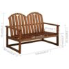 WODMB 4 Piece Outdoor Lounge Set Solid Acacia Wood Outdoor Furniture Garden Set Acacia wood with an oil finish (Color : A, Size : One size)
